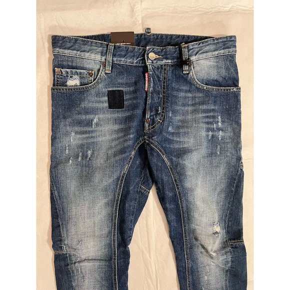 DSQUARED2 Mens Tidy Biker Jeans IT48 W34 Denim S71LA0892S30309470 NWT - Picture 9 of 16